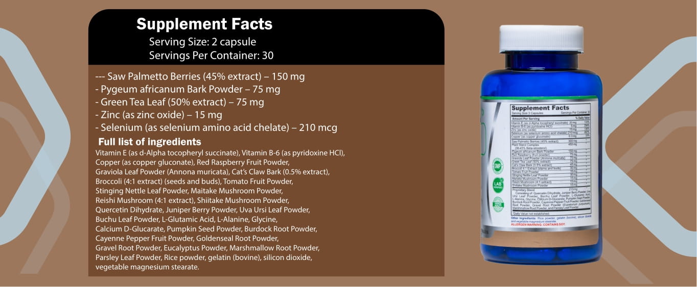 Prostate Health Support Capsules Cover